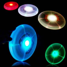 Dog Training jumper Fantastic tooth Pet Dog LED Flying Disc Saucer UFO 20CM Tooth Resistant Training Toy Play chew toy game 2024 - buy cheap