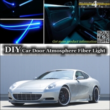 Внутренсветильник освещение для тюнинга атмосферы, оптоволоконная лента освещения s для Ferrari 612 scкатегориев, внутреннее освещение дверной панели 2024 - купить недорого