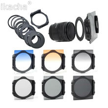 Набор фильтров для объектива камеры ND2 ND4 ND8 Градуированный серый оранжевый синий фильтр + 9 шт. фильтров адаптера для набора Cokin P высокое качество 2024 - купить недорого