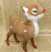 new small simulation deer toy forest deer lovely deer doll gift about 13x11cm 2024 - buy cheap