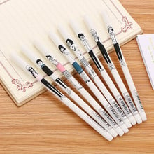 80 PCS NEW Hand-painted Character Expression Neutral Pen Cute Fresh Student Stationery Pen Concise Office Supplies Signature Pen 2024 - buy cheap