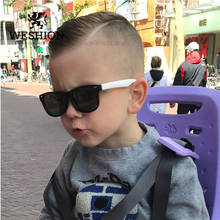 Солнцезащитные очки детские поляризационные классические брендовые дизайнерские очки с заклепками TAC TR90 Гибкая Защитная оправа для мальчиков и девочек 2024 - купить недорого