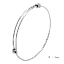 10/30 unids/lote brazalete ajustable de acero inoxidable de excelente calidad superior, brazalete de alambre trenzado para accesorios de encanto DIY 2024 - compra barato