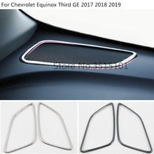 Car Styling Inside Audio Speak Sound Inner Front Stainless Steel Trim Cover For Chevrolet Equinox Third GE 2017 2018 2019 2024 - buy cheap