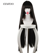 ccutoo Jabami Yumeko 80cm X Long Anime Hell Girl Enma Ai Straight Black Synthetic Hair Cosplay Wig Heat Resistance Fiber 2024 - buy cheap