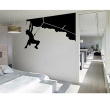 Rock Climbing Sport Cool Creative Silhouette WALL ART Sticker Mural Giant Large Decal Vinyl Transfer Home Room Decorative 5 Size 2024 - buy cheap