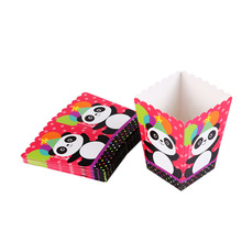 Cartoon Panda Disposable Plates Popcorn box Banners Unique Animal Theme Disposable Tableware for Kids Birthday Party Decoration 2024 - buy cheap