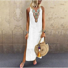 2019 Summer Long Dress Boho Beach Dress Tunic Maxi Dress Women Evening Party Dress Sundress Vestidos de festa XXXL 2024 - buy cheap