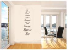 Наклейки для декора комнаты «Love Live Hope», съемные настенные наклейки «сделай сам» 2024 - купить недорого