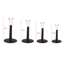 4 Pieces Adjustable 8-25cm Display Holder Support Stand for     Figures Bear Toy Black 2024 - buy cheap