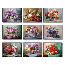 Full Square / Round Diamond Painting Crystal Mosaic Flowers & Vase Diamond Embroidery Beaded Cross Stitch Pixel Hobby & Crafts 2024 - buy cheap