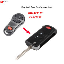 Keyecu-capa de chave remota para veículos, 2 + 1 botões, dobrável, para chrysler, dodge jeep 2004-2012, jeep, cherokee, grand, cherokee 2024 - compre barato