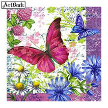 New Arrival 5D Diamond Painting Butterfly Flower Chrysanthemum Full Square Drill Diamond Embroidery Mosaic Home Decoration 2024 - buy cheap