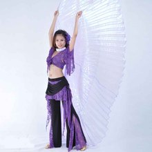 Alta qualidade egito dança do ventre isis asas para adulto índia dançarino bellydance traje acessórios com vara desempenho palco 2024 - compre barato