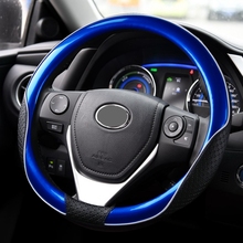 New Leather Steering Wheel Cover Protector Universal 35/36/37/38/39/40cm For BMW e60 Ford Focus 2 VW golf 6 mazda 2 scirocco 2024 - buy cheap
