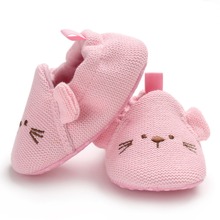 Spring Baby Boy Girl First Walkers Cute Soft Soled Cartoon Mouse Infant Walking Shoes 0-18M 2024 - compra barato