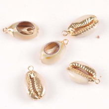 5pcs About 18-20mm Gold PlatedShells For Crafts Home Decoration DIY Jewelry Charms Nautical Seashells Handmade Pendant TRS0296 2024 - buy cheap