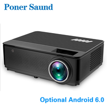 Poner saund M6 светодиодный проектор Android Projetor 4500 люмен, Wi-Fi, Поддержка Full HD 1080 P проектор для домашнего Театр HDMI ЖК-дисплей Proyector Bluetooth 2024 - купить недорого