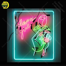 Neon light Signs Dawn Give Rose Neon Bulbs sign Lamp Handcraft restaurant display advertise neon Letrero Neons enseigne lumine 2024 - buy cheap