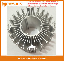 Radiador de girassol de alumínio led, 5 peças, diâmetro 93mm * alto 53mm, diâmetro interno 41mm, envio grátis rápido 2024 - compre barato