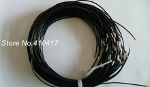 2mm 12"-30" Black Color Real Genuine Leather Necklace Cord With Bayonet Clasp 50pcs/lot Free Shipping 2024 - buy cheap