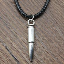 1 Piece Pendant 3D Bullet 33x6x6mm 2 Colors Bronze Silver Color Leather Chain Necklace For Women Dropshipping Supplier 2024 - buy cheap