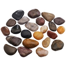 TUMBEELLUWA 1lb (460g) Natural Irregular Mixed Color Pebbles Stone for Aquariums,Landscaping,Vase Filers,Home Garden Decoration 2024 - buy cheap