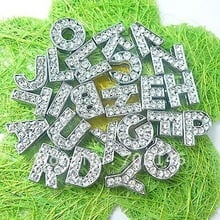 DHL FREE 1300pcs 10mm 1300pcs A-Z Slide letters Charm DIY Accessories Fit Pet Collar Christmas gift 2024 - buy cheap