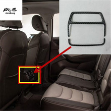 1lot ABS carbon fiber grain rear air conditioning outlet decoration cover for 2016 - 2018 SKODA KODIAQ 2024 - buy cheap