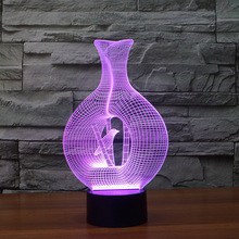 Lâmpada de mesa para sala de estar, fabricante de produtos eletrônicos criativos, lâmpada de mesa 3d, visão sonhada, luz noturna 2024 - compre barato