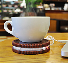 Posavasos de modelado creativo para sándwich, almohadilla térmica portátil para bebidas, leche, café, té, Cable de alimentación USB, taza al vacío 2024 - compra barato