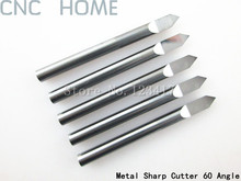 10pcs 3.175mm shank 60 Deg. 0.1mm Carbide Metal Engraving Bits, CNC Router Bits, Milling Cutter for Copper, Aluminum, Iron,Steel 2024 - buy cheap