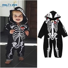 Pusweky-Pelele de algodón para bebé recién nacido, ropa de manga larga para Halloween, con cremallera, de 0 a 24 meses, una pieza, PPY-219 2024 - compra barato