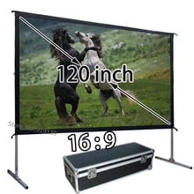 Quality Image Fast Install Front Projection Screen 120inch 16 To 9 Format For Epson BenQ Projector 2024 - buy cheap