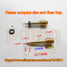 Tornillo de ajuste para carburador de motocicleta YM, relación de combustible, tornillo de aire para XJR400 VMAX1200 FZR400 XV400, Mikuni, paquete de 2 unidades 2024 - compra barato