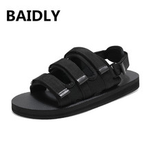 Men Sandals Summer Breathable Men Lighted Slippers Outdoor Beach Mens Shoes Lovers Leisure Slippers Big Size 2024 - buy cheap