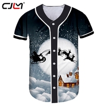 Мужская бейсбольная рубашка CJLM с 3D принтом Луны и лося в стиле Харадзюку, бестселлер 6XL, для зимы 2024 - купить недорого