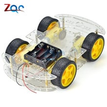 Smart Car Kit 4WD Smart Robot Car Chassis Kits with Speed Encoder and Battery Box for Arduino Diy Kit Robot Kit Arduino Diy 2024 - buy cheap