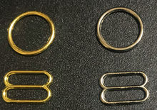 Кольца и Слайдеры для бюстгальтера разных размеров, 50 компл./лот (100 шт.) из золота, бесплатная доставка 2024 - купить недорого