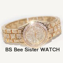 Reloj de pulsera de acero inoxidable para mujer, nuevo accesorio de pulsera de cuarzo resistente al agua con diamantes de estrellas, 2018 2024 - compra barato