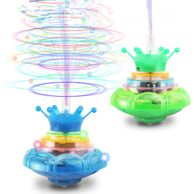 Creative Toy Light-Up Toys Electronic Toys crown flash music Optical fiber Spinning TOYS gift 2024 - buy cheap