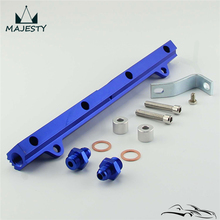 BLUE High Flow TOP FEED INJECTOR FUEL RAIL for Lancer Evolution EVO 7 8 9 4G63 01-05 2024 - buy cheap