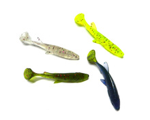 20pcs 5.5g 7cm  soft rubber soft worm fishing lures wobble pike bass fishing baits artificial pesca fishing tackles 2024 - buy cheap