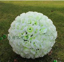 Bolas de flores de seda artificiales, bolas de flores de color blanco leche, 30cm, 12 pulgadas, adornos de Navidad, decoraciones de fiesta de boda 2024 - compra barato