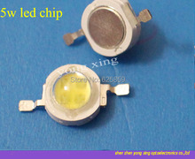 Envío gratis 10 piezas 5 W de alta potencia blanco frío emisor de luz LED 6000-6500 K chip led 2024 - compra barato