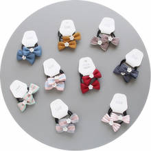 Set of 2 pcs Girls' Flower Hair Bow Elastic Ties dotted Bow Hair Bands Ponytail Holders Hair Bands HT035 2024 - buy cheap