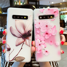 Funda bonita para Samsung Galaxy S10 Plus S10E, carcasa de silicona con estampado de flores, parachoques transparente para Samsung S10 E 2024 - compra barato