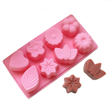 8 Holes Flower Leaves Heart Silicone Cake Mold Soap Moon Cake Molds Silicone Jelly Pudding Moulds Cake Decorating Tools 2024 - buy cheap