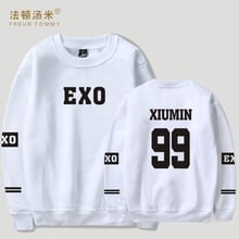 Sudadera con estampado de Kpop coreano EXO para hombre y mujer, ropa de invierno sin capucha, XXS-4XL 2024 - compra barato