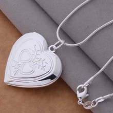 AN738 Hot  sterling  Necklace  fashion jewelry pendant dazzling heart /hecapvja bioajzva silver color 2024 - buy cheap